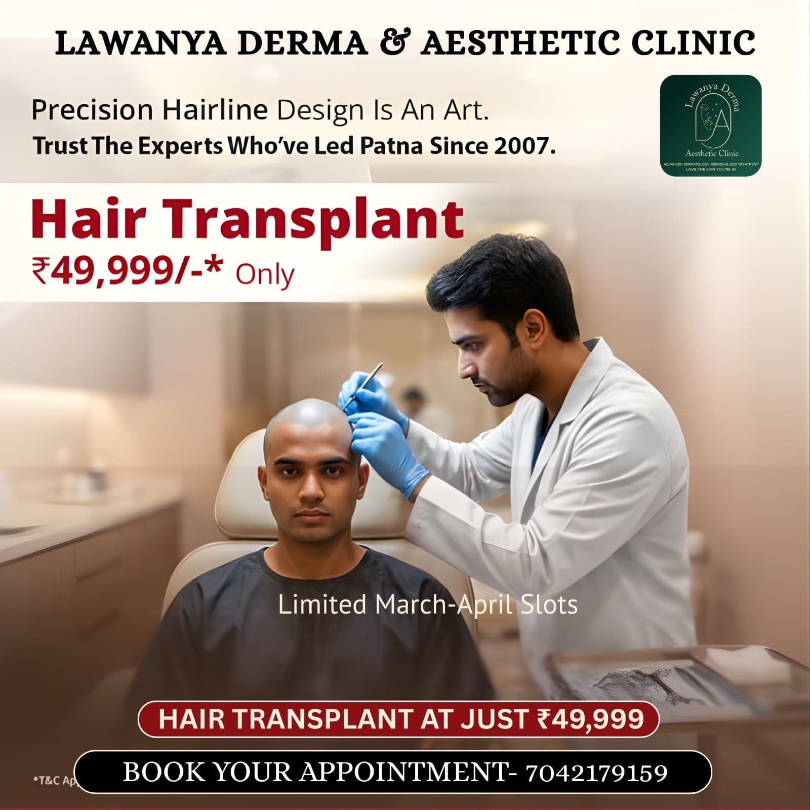 Before and After Hairline Reconstruction